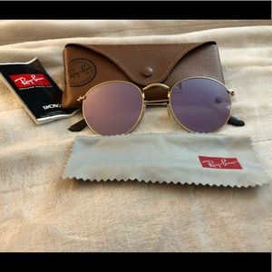 Authentic Ray-bans Round flash lenses